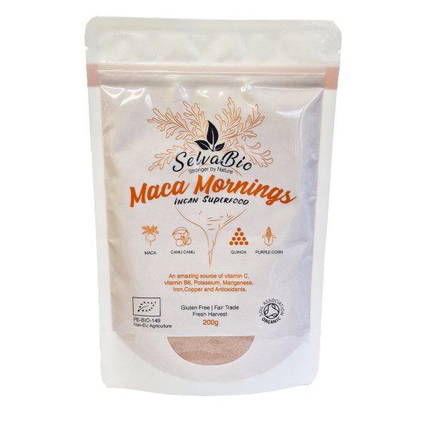 Maca Mornings, Organic Blend Raw Powder