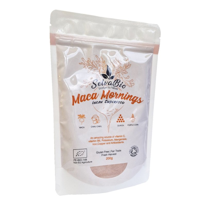 Maca Mornings, Organic Blend Raw Powder