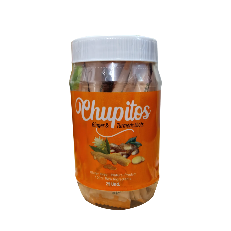 Chupitos Miel de Caña con Jengibre y Cúrcuma