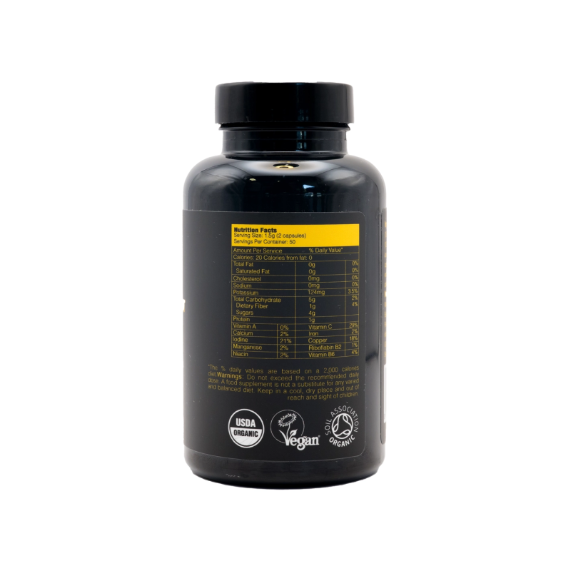 Organic Gelatinized Black Maca Root Vegan Capsules