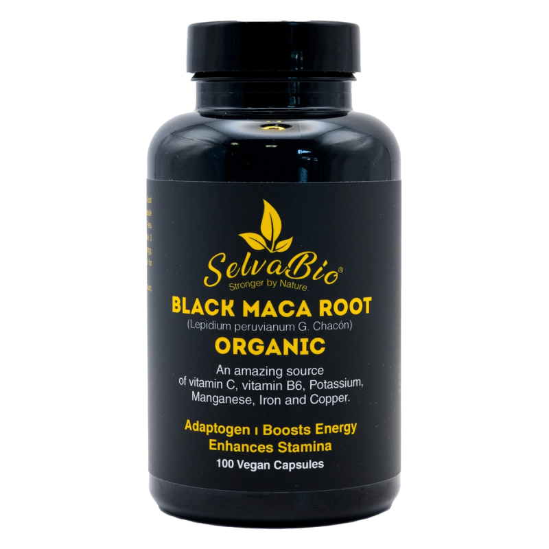 Black Maca Capsules 750mg