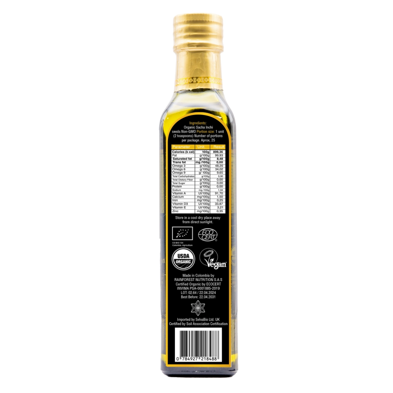 Cold-Pressed Sacha Inchi Oil 250ml