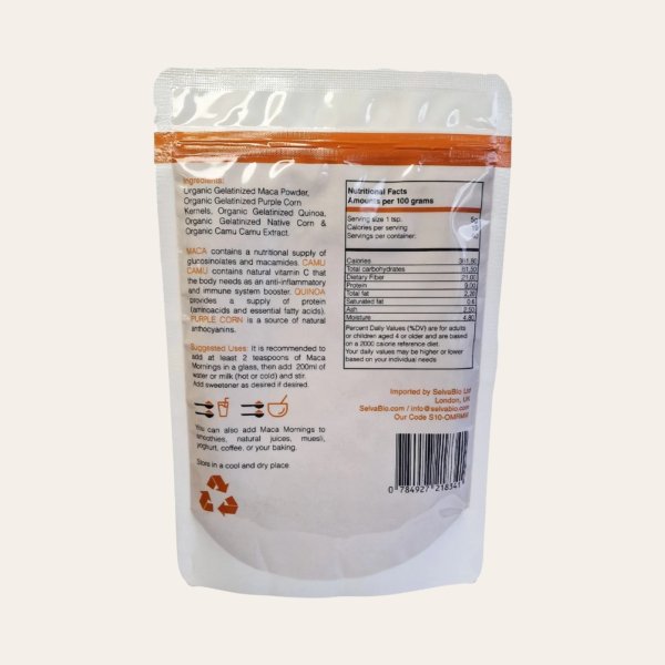 Maca Mornings, Mezcla Orgánica en Polvo 2